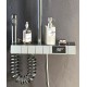 Gray rain shower set, the ultimate showering luxury for a customizable and refreshing experience