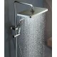 Gray rain shower set, the ultimate showering luxury for a customizable and refreshing experience