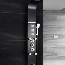 Wall mounted shower with stainless steel screen, constant temperature, rain shower set