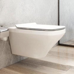 Wall-mounted smart toilet seat, hidden water tank, duravit wall-mounted toilet, ceramic material 