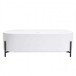 One-piece beautiful stone oval tripod bathtub, bathtub for hotel, luxury look bathtub