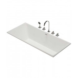 Bathtub with slim edge design, rectangular shaped small luxury bathtub