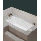 Bathtub with slim edge design, rectangular shaped small luxury bathtub