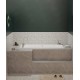 Bathtub with slim edge design, rectangular shaped small luxury bathtub