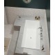 Bathtub with slim edge design, rectangular shaped small luxury bathtub