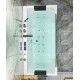 Japanese style acrylic smart bathtub, slim edge with glass, luxury bathtub with constant temperature