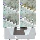 Japanese style acrylic smart bathtub, slim edge with glass, luxury bathtub with constant temperature