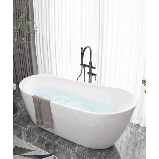 Acrylic bathtub, adult bathroom bathtub, popular freestanding integrated European style large bathtub