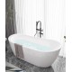 Acrylic bathtub, adult bathroom bathtub, popular freestanding integrated European style large bathtub