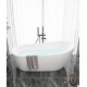 Acrylic bathtub, adult bathroom bathtub, popular freestanding integrated European style large bathtub