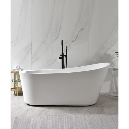 Acrylic bathtub, adult bathroom bathtub, popular freestanding integrated European style large bathtub