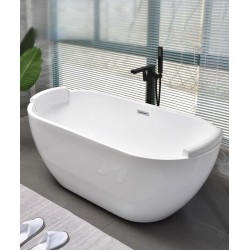 European style acrylic bathtub, thin edged trouble free bathtub for adults, independent insulation, modern standard bathtub
