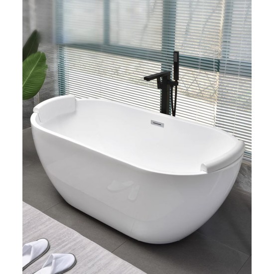 European style acrylic bathtub, thin edged trouble free bathtub for adults, independent insulation, modern standard bathtub