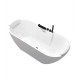 European style acrylic bathtub, thin edged trouble free bathtub for adults, independent insulation, modern standard bathtub