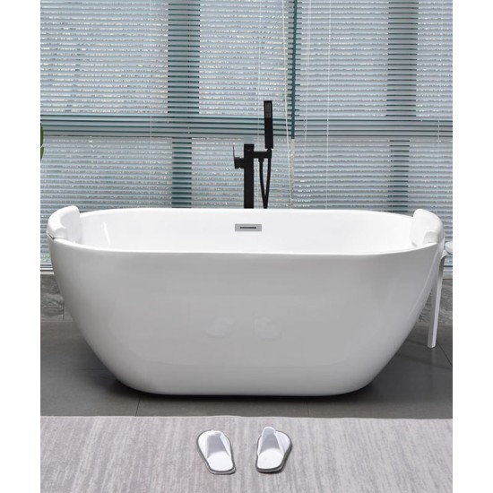 European style acrylic bathtub, thin edged trouble free bathtub for adults, independent insulation, modern standard bathtub