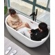 European style acrylic bathtub, thin edged trouble free bathtub for adults, independent insulation, modern standard bathtub