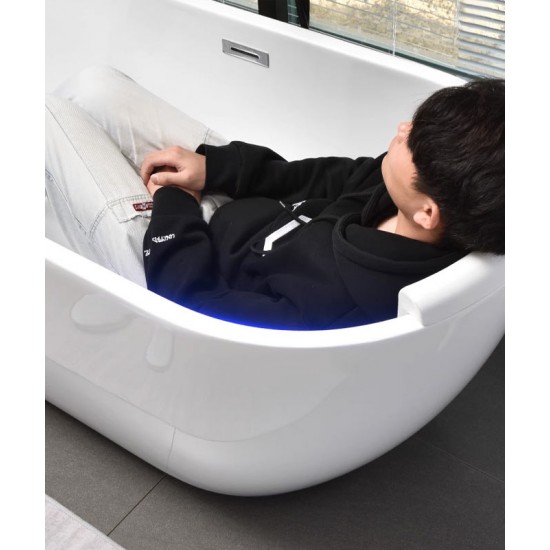 European style acrylic bathtub, thin edged trouble free bathtub for adults, independent insulation, modern standard bathtub