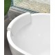 European style acrylic bathtub, thin edged trouble free bathtub for adults, independent insulation, modern standard bathtub