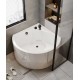 Keze triangular fan-shaped bathtub, acrylic sitting mini massage corner bathtub for small homes