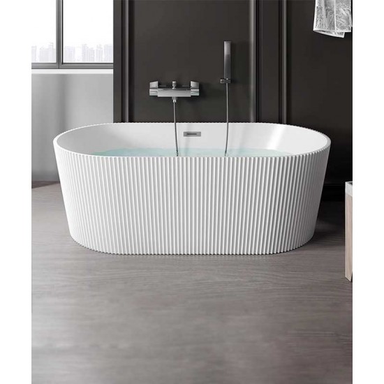European-style acrylic home bathtub, double deepening isolation bathtub, simple bathroom decoration combination