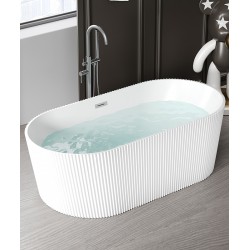 European-style acrylic home bathtub, double deepening isolation bathtub, simple bathroom decoration combination