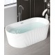 European-style acrylic home bathtub, double deepening isolation bathtub, simple bathroom decoration combination