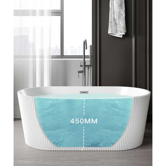 European-style acrylic home bathtub, double deepening isolation bathtub, simple bathroom decoration combination