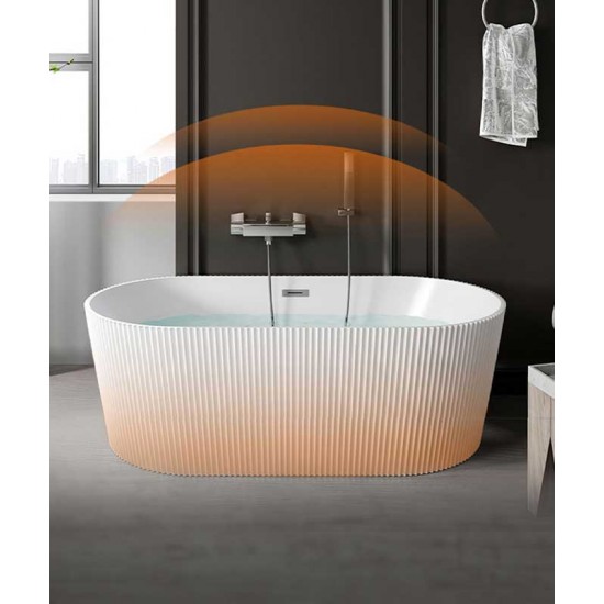 European-style acrylic home bathtub, double deepening isolation bathtub, simple bathroom decoration combination