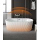 European-style acrylic home bathtub, double deepening isolation bathtub, simple bathroom decoration combination