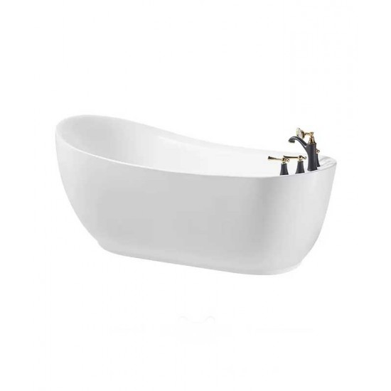 Freestanding bathtub, chaise lounge bathtub, simple shower integrated bathtub, modern design bathtub