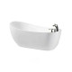 Freestanding bathtub, chaise lounge bathtub, simple shower integrated bathtub, modern design bathtub