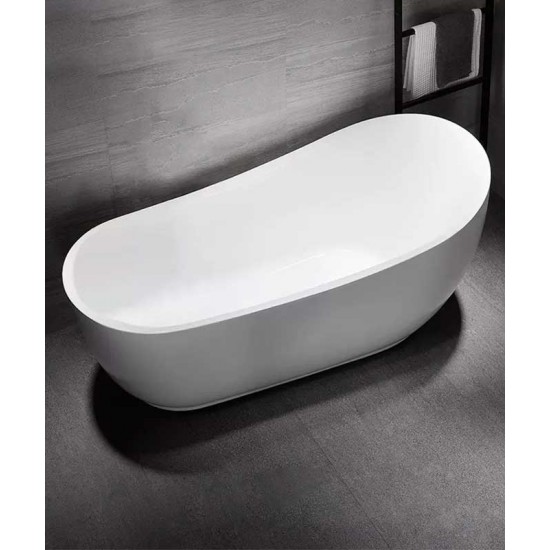 Freestanding bathtub, chaise lounge bathtub, simple shower integrated bathtub, modern design bathtub