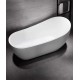 Freestanding bathtub, chaise lounge bathtub, simple shower integrated bathtub, modern design bathtub