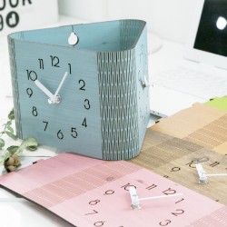 Mandelda creative wall clock for living room, modern minimalist double-sided seat clock, clock for table