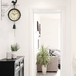 Double sided creative wall clock  wall decoration Retro clock
