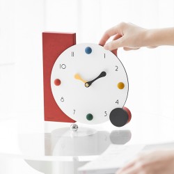 Simple colorful clock, clock decor for living room, bedroom and children room, design that will add new colors to your home