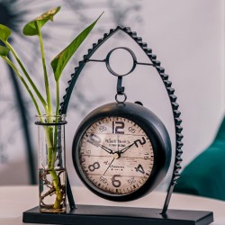 Creative silent clock decor, tabletop simple clock, kids and bedroom ornament