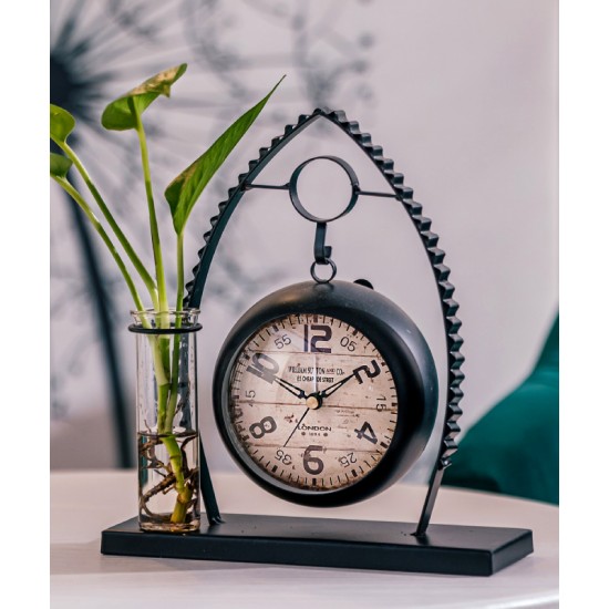 Creative silent clock decor, tabletop simple clock, kids and bedroom ornament