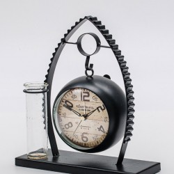 Creative silent clock decor, tabletop simple clock, kids and bedroom ornament
