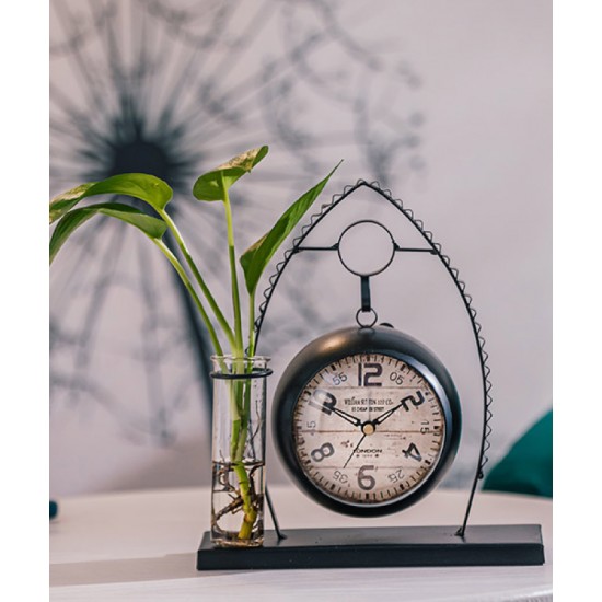 Creative silent clock decor, tabletop simple clock, kids and bedroom ornament