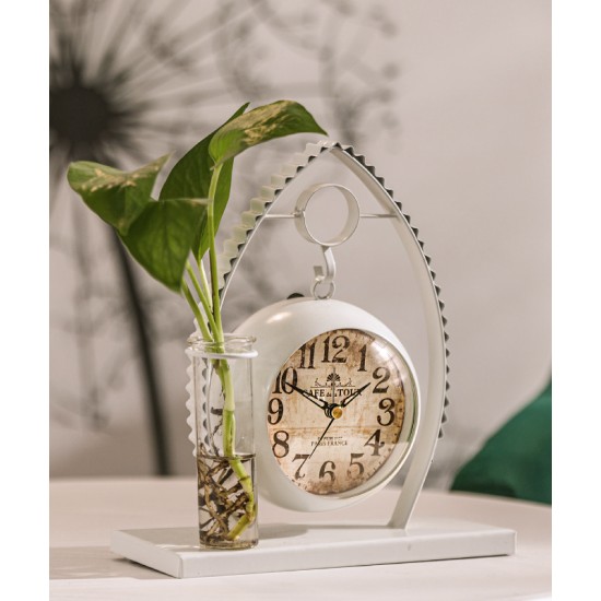 Creative silent clock decor, tabletop simple clock, kids and bedroom ornament
