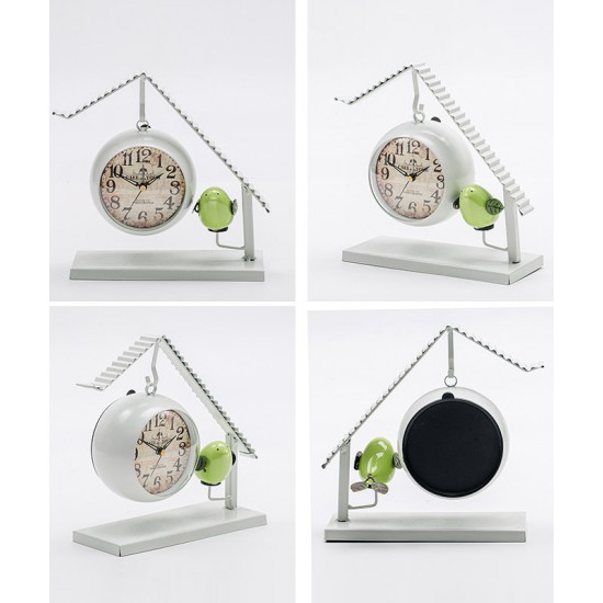 Creative silent clock decor, tabletop simple clock, kids and bedroom ornament