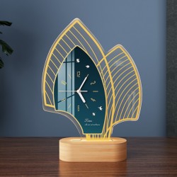 Clock ornament home decoration living room desktop tv cabinet decoration creative light luxury high-end table clock