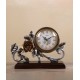 European style silent table clock Home decoration retro bedside clock