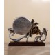 European style silent table clock Home decoration retro bedside clock