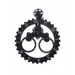 Creative multifunctional metal wall clock Silent decorative clock in retro style with a visible mechanism