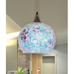 3-headed glass chandelier creative flower pattern lamps for the corridor restaurant bar