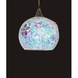 3-headed glass chandelier creative flower pattern lamps for the corridor restaurant bar