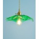 Nordic minimalist stained glass hanging line bedside lamp, post-modern creative bedroom restaurant lamp, small chandelier