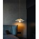 Nordic minimalist stained glass hanging line bedside lamp, post-modern creative bedroom restaurant lamp, small chandelier